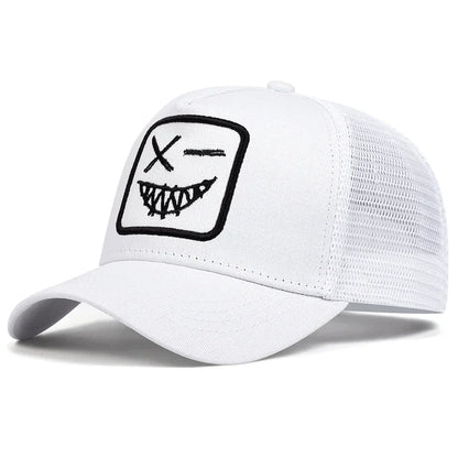 Smiling Face Cap for Motorcyclist 