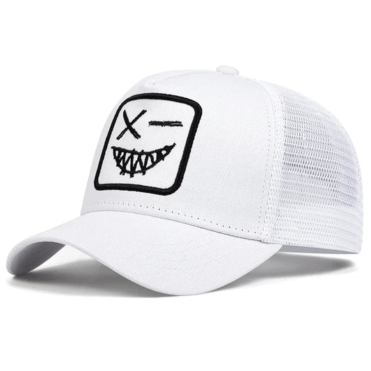 Smiling Face Cap for Motorcyclist 