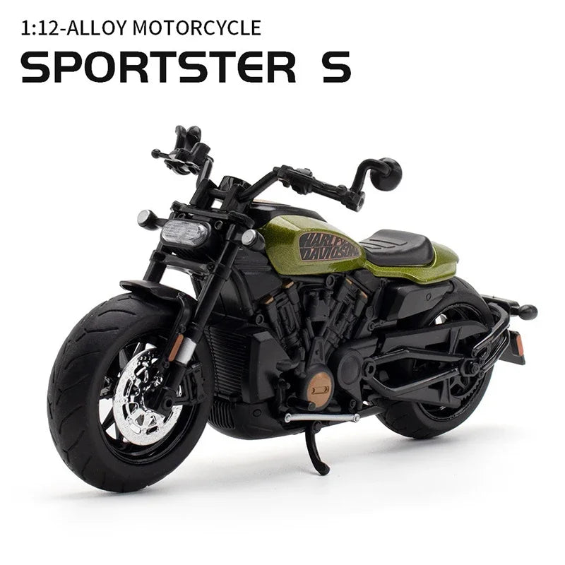 1:12 Alloy Sportster S Racing Motorcycle Model
