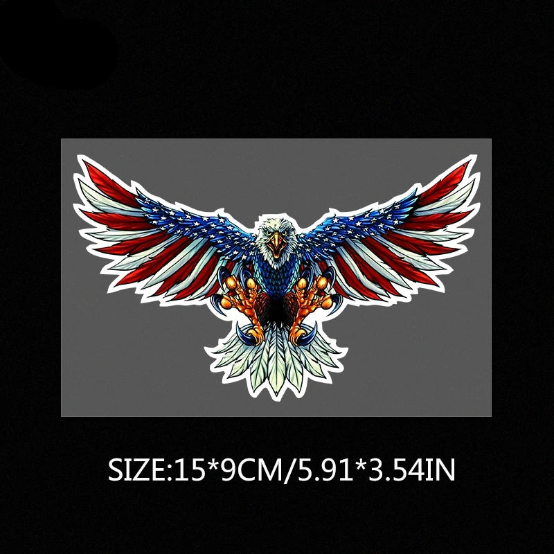 Patriotic Eagle Vinyl Decal