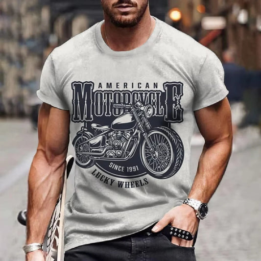 Retro Men’s Motorcycle T-Shirt 