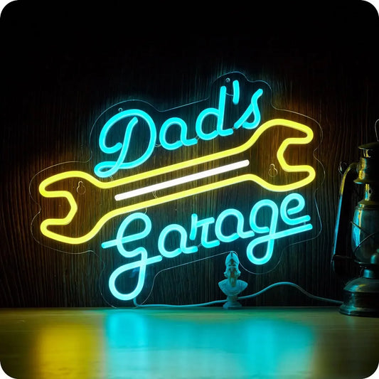 Dad’s Garage LED Neon Sign 