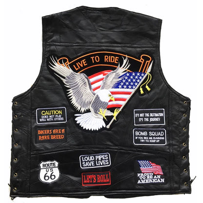 Live to Ride Leather Vest
