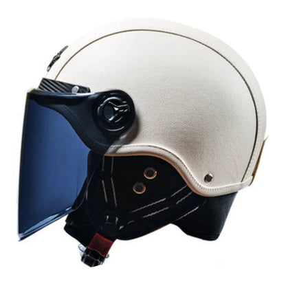 Retro Motorcycle Helmets with Bubble Lens 