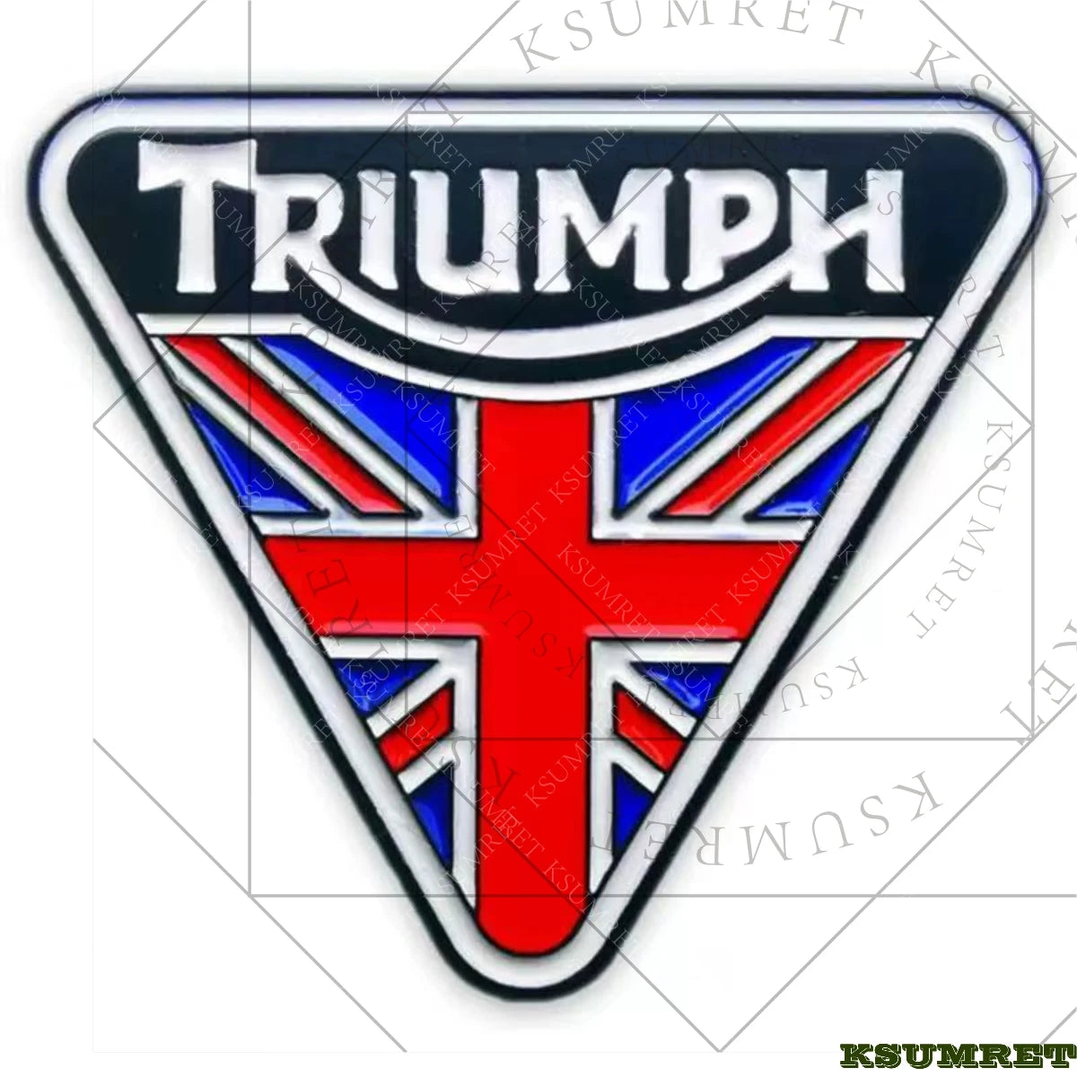 สติ๊กเกอร์ติดถังมอเตอร์ไซค์ Retro Union Flag