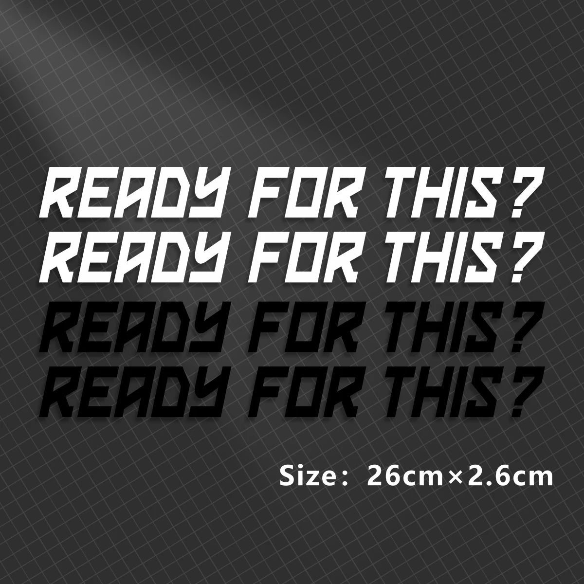 Ready to Race Motorbike Sticker 