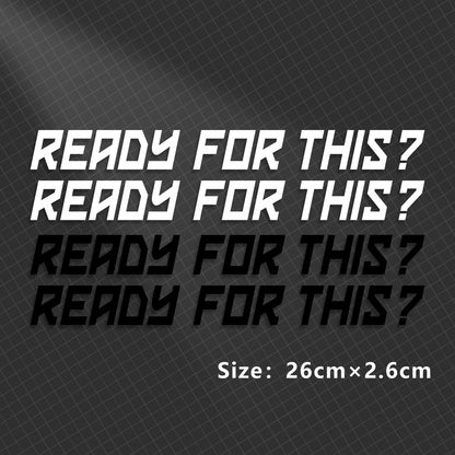 Ready to Race Motorbike Sticker 