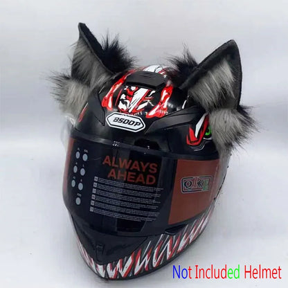Décor de casque en peluche oreilles 