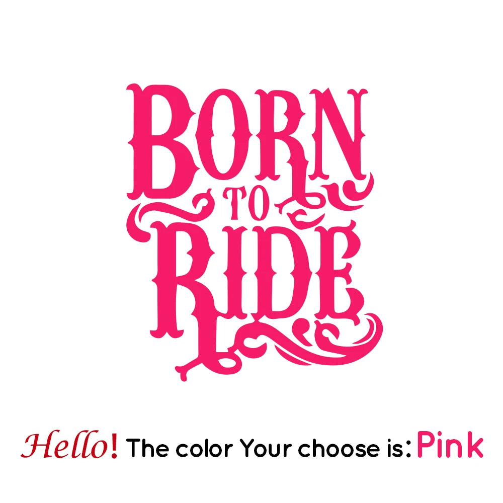 Born to Ride Motorcycle Sticker 