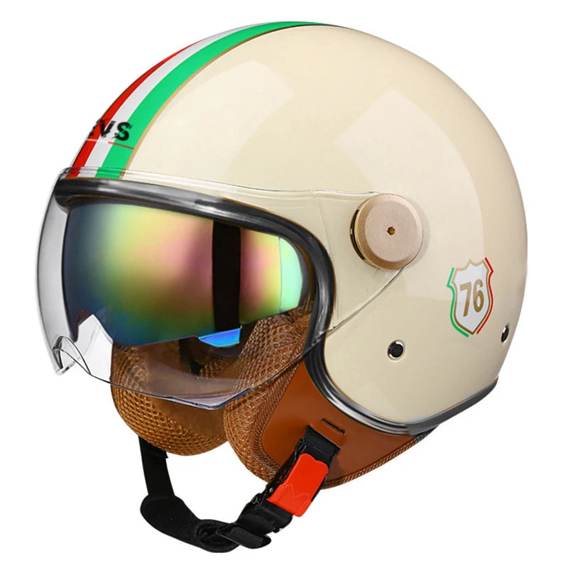 Open Half Helmet Retro 