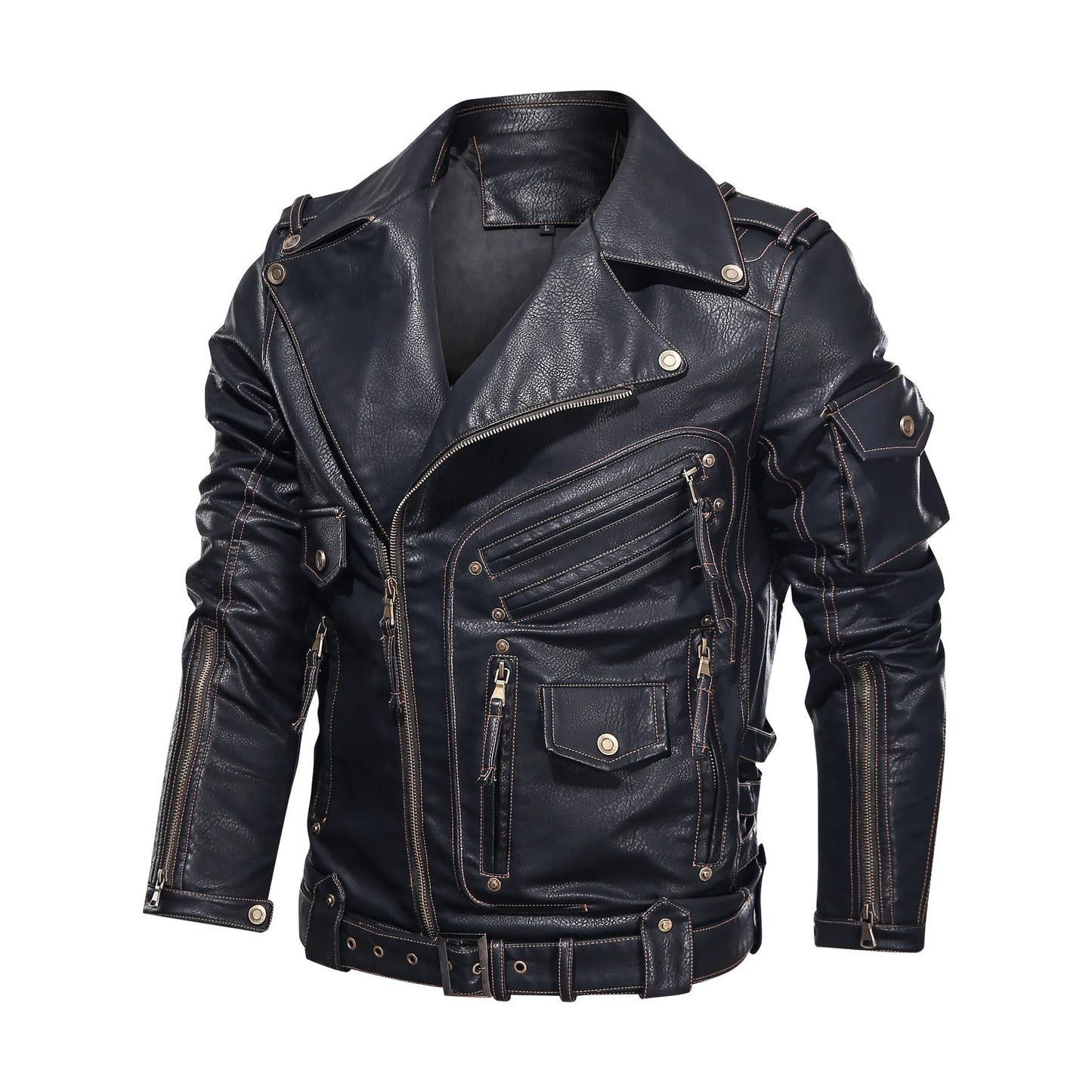 Motorcycle PU Leather Jacket 