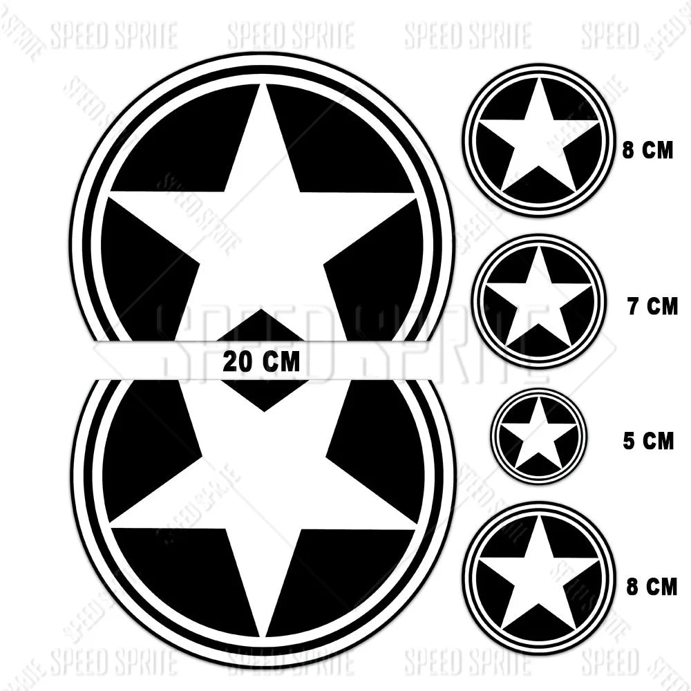 Motorcycle & Scooter Star Decals