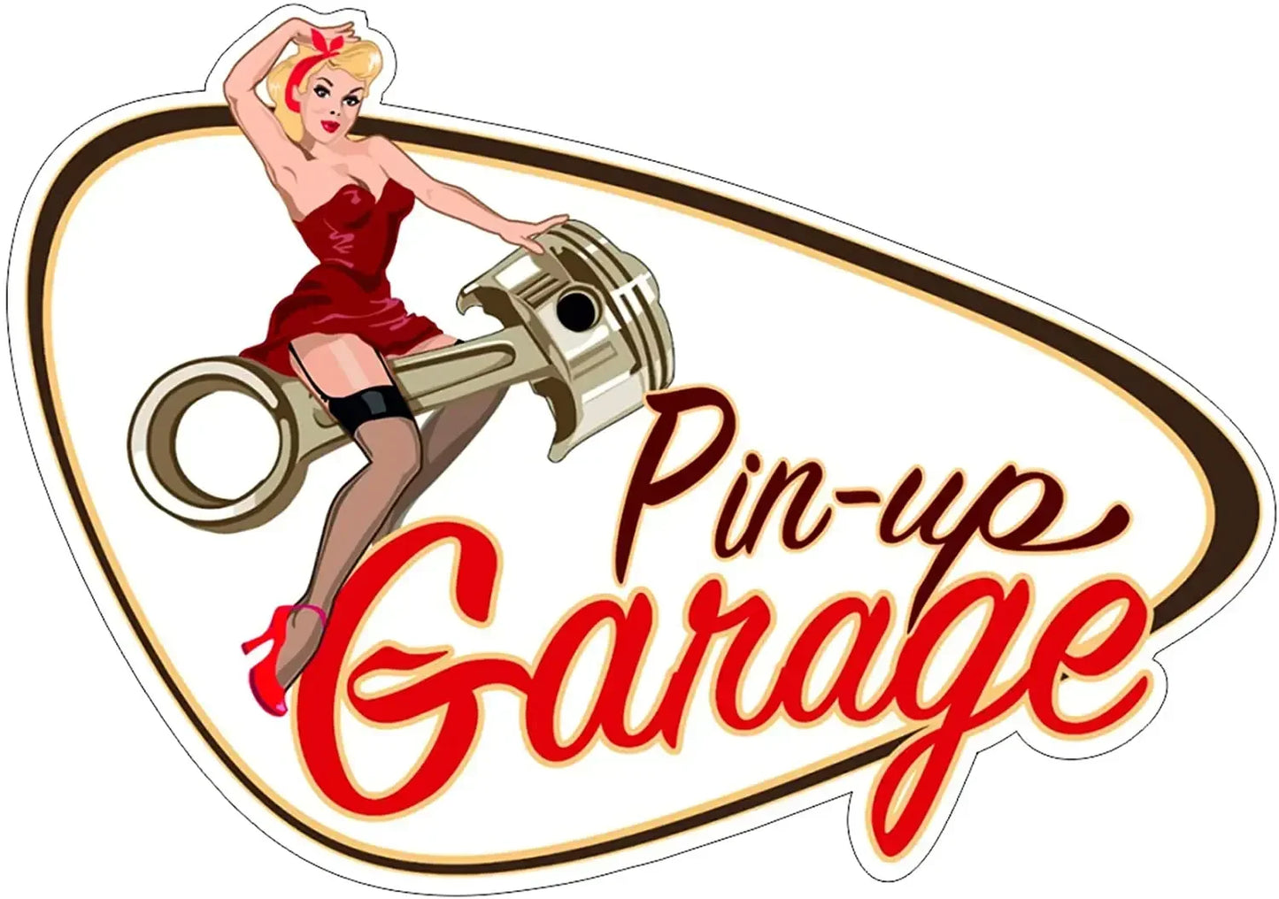 Conjunto de letreros de garaje vintage