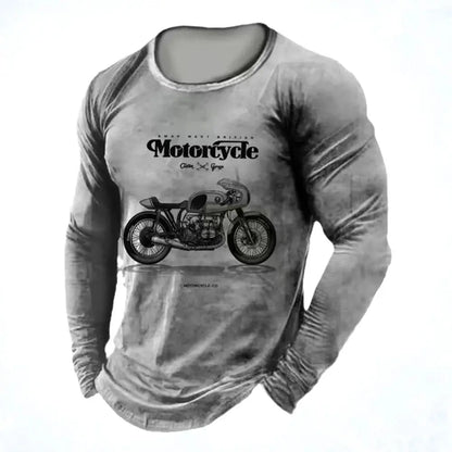 Vintage Motorcycle Long Sleeve Shirt 