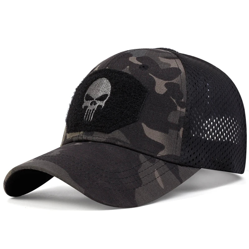 Skull Embroidery Cap 