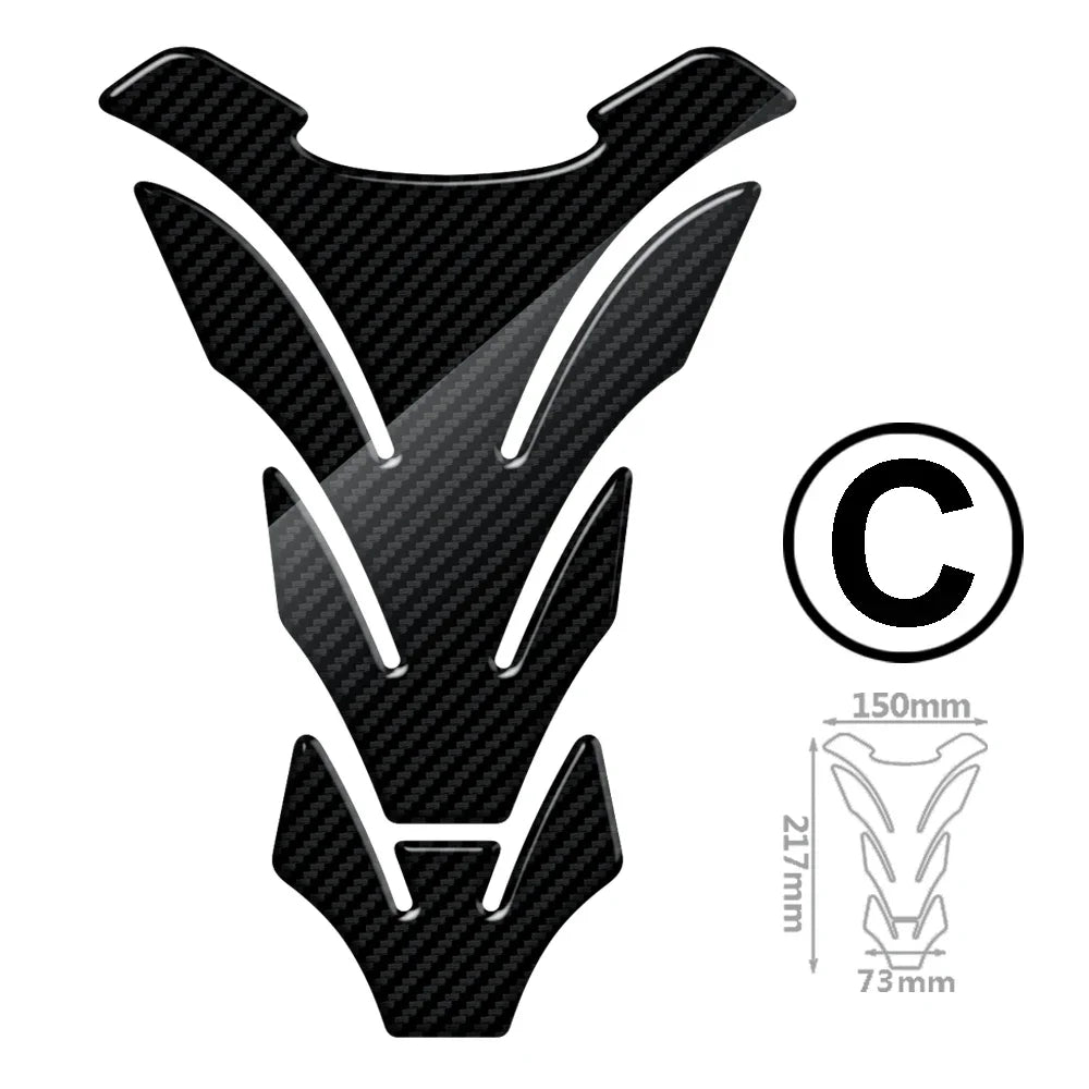 Carbon Motorcycle Tank Pad Protection