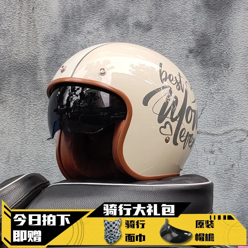 Open Face Half Motorcycle Helmet 