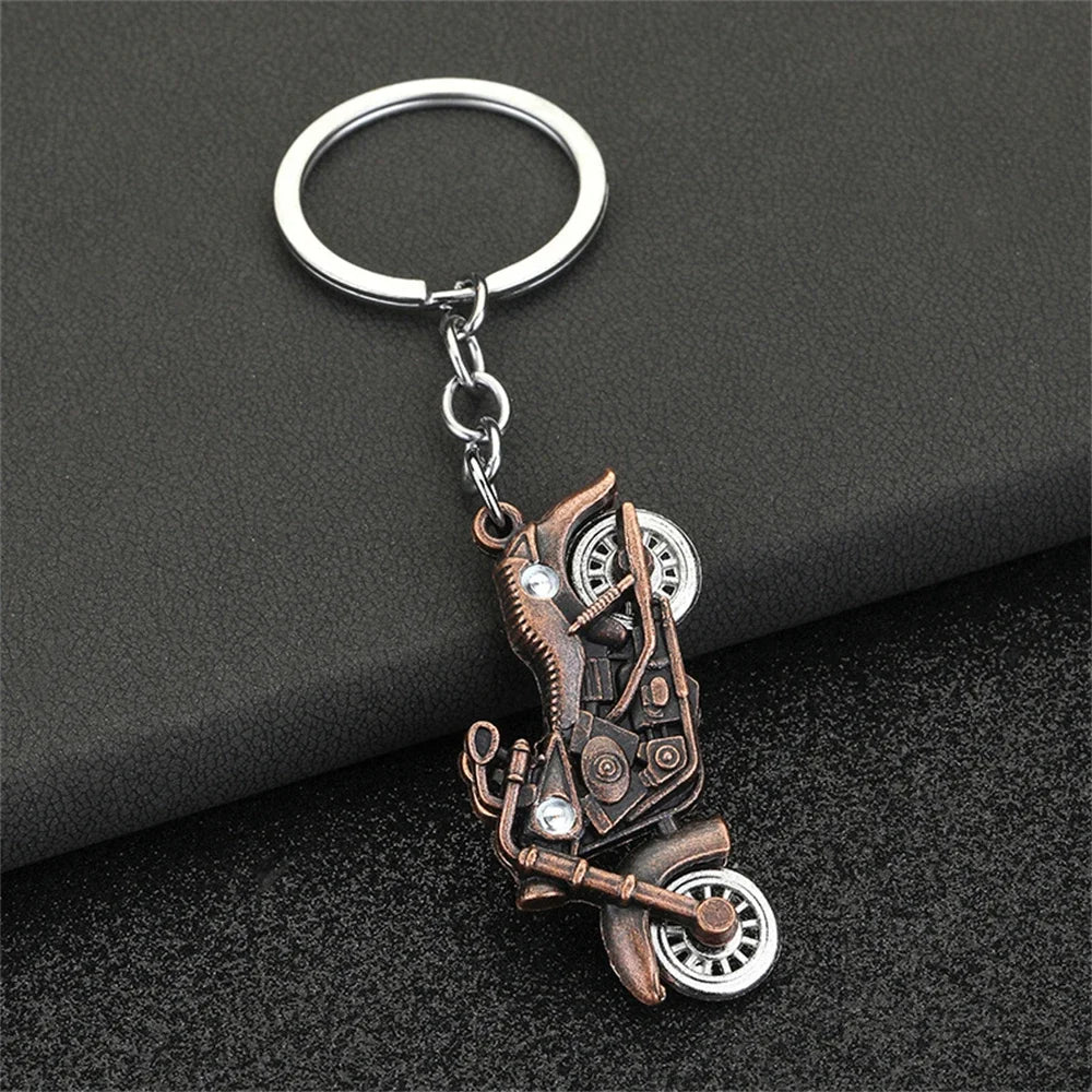 Motorcycle Keychain Metal 
