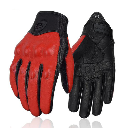Motorcycle Leather Gloves 