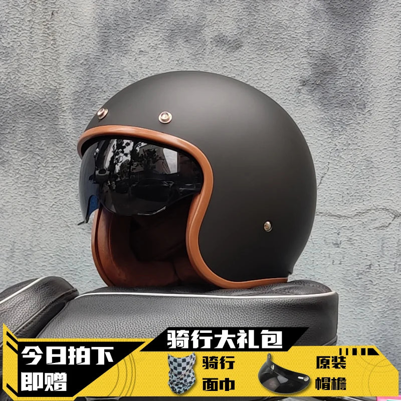Open Face Half Motorcycle Helmet 