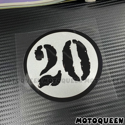 Cafe Racer Number Decals