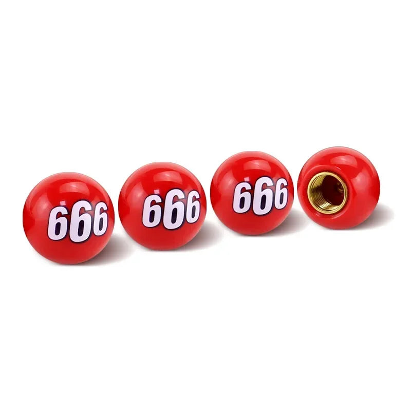 4 Pcs Tire Valve Caps – Funny & Functional 