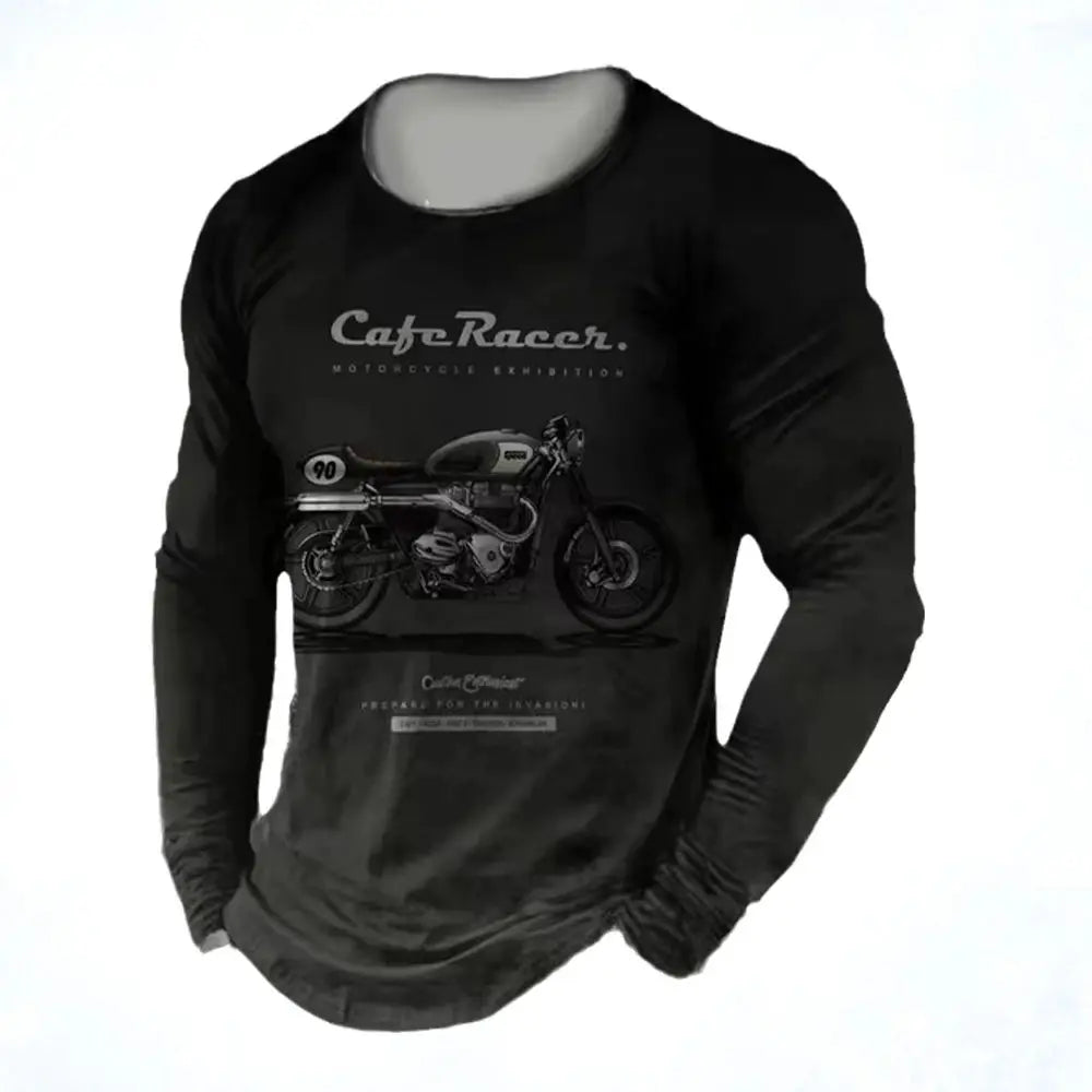 Vintage Motorcycle Long Sleeve Shirt 