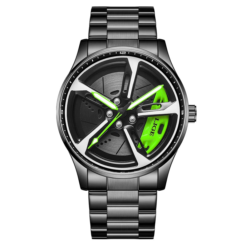 3D Rotating Rim Sport Watch