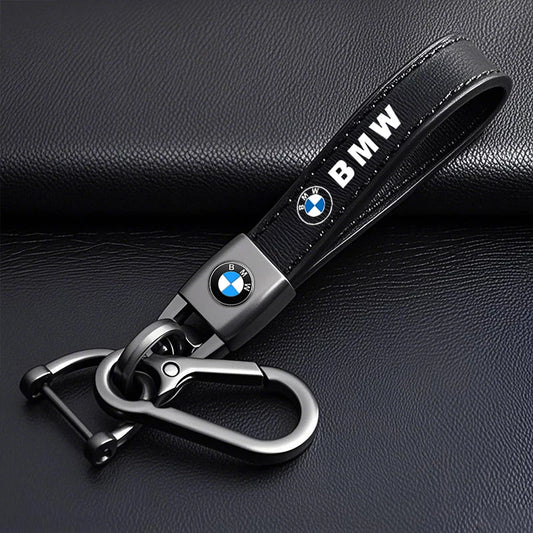 Premium Leather Keychain BW