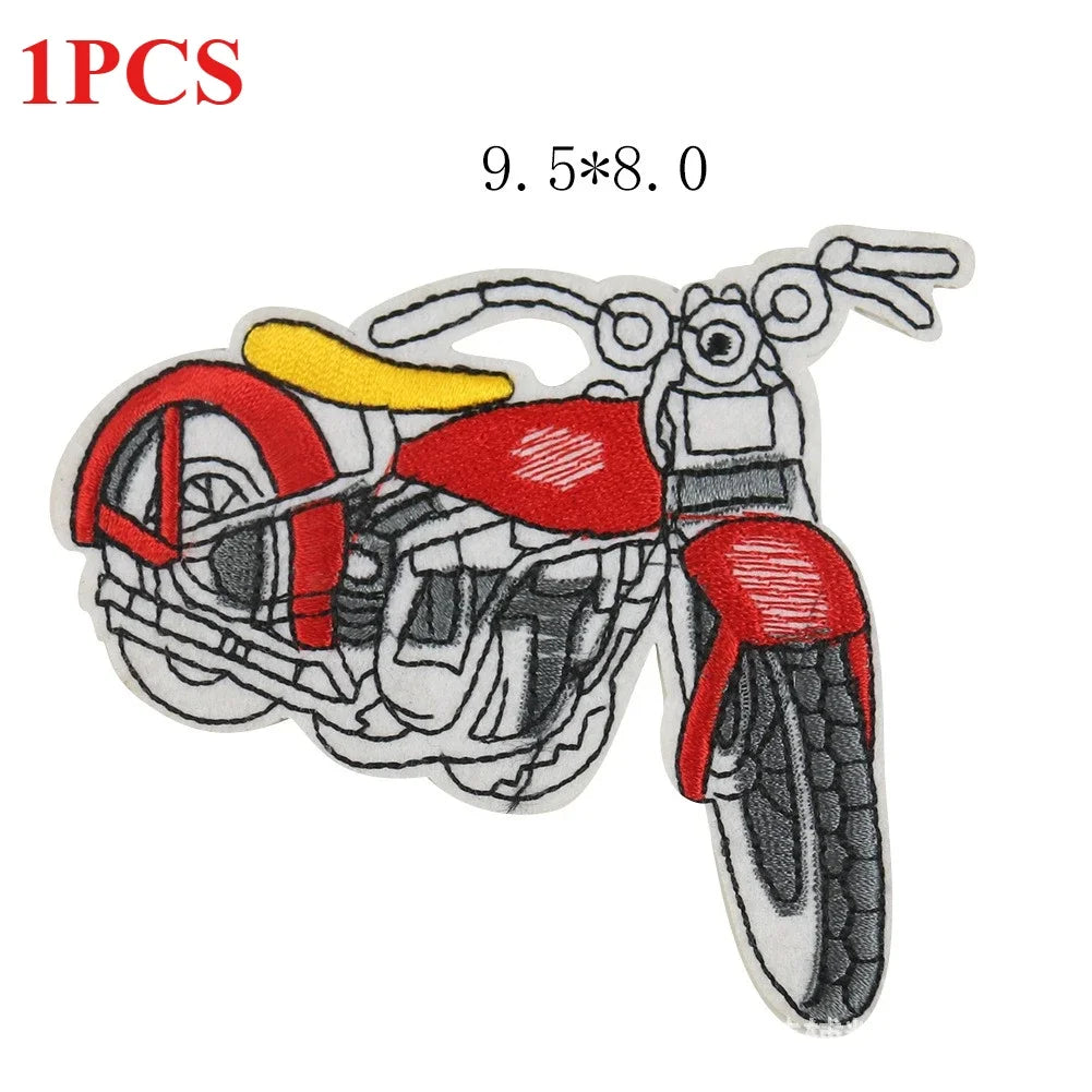 Retro Motorcycle Patches for Vest
