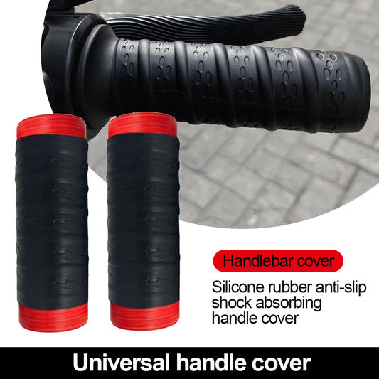 Housses de poignées de guidon en silicone – Protection antidérapante universelle pour moto (2 pièces)