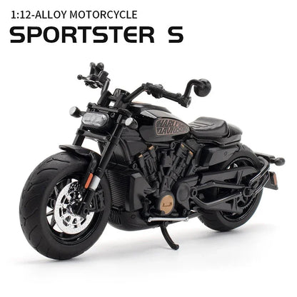 1:12 Alloy Sportster S Racing Motorcycle Model