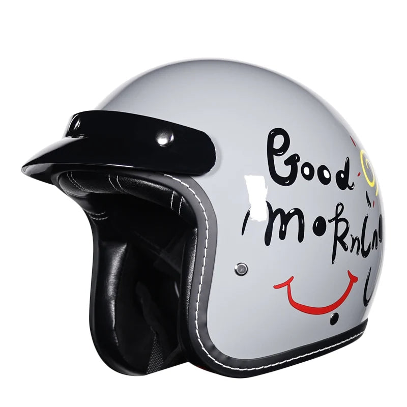 Casco de moto semiabierto 