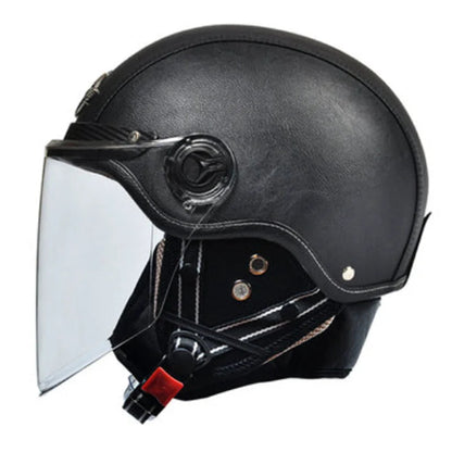 Retro Motorcycle Helmets with Bubble Lens 