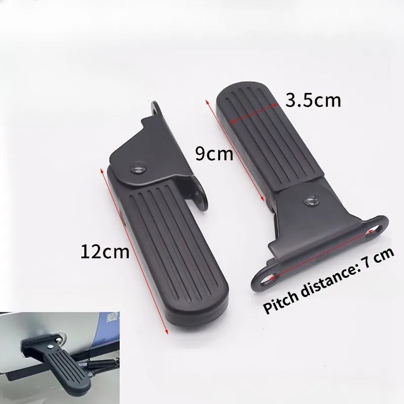 Foldable Front Foot Pedals – Aluminum Anti-Slip E-Bike Pedals