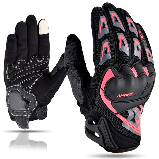 Guantes de carreras de dedos completos y transpirables 