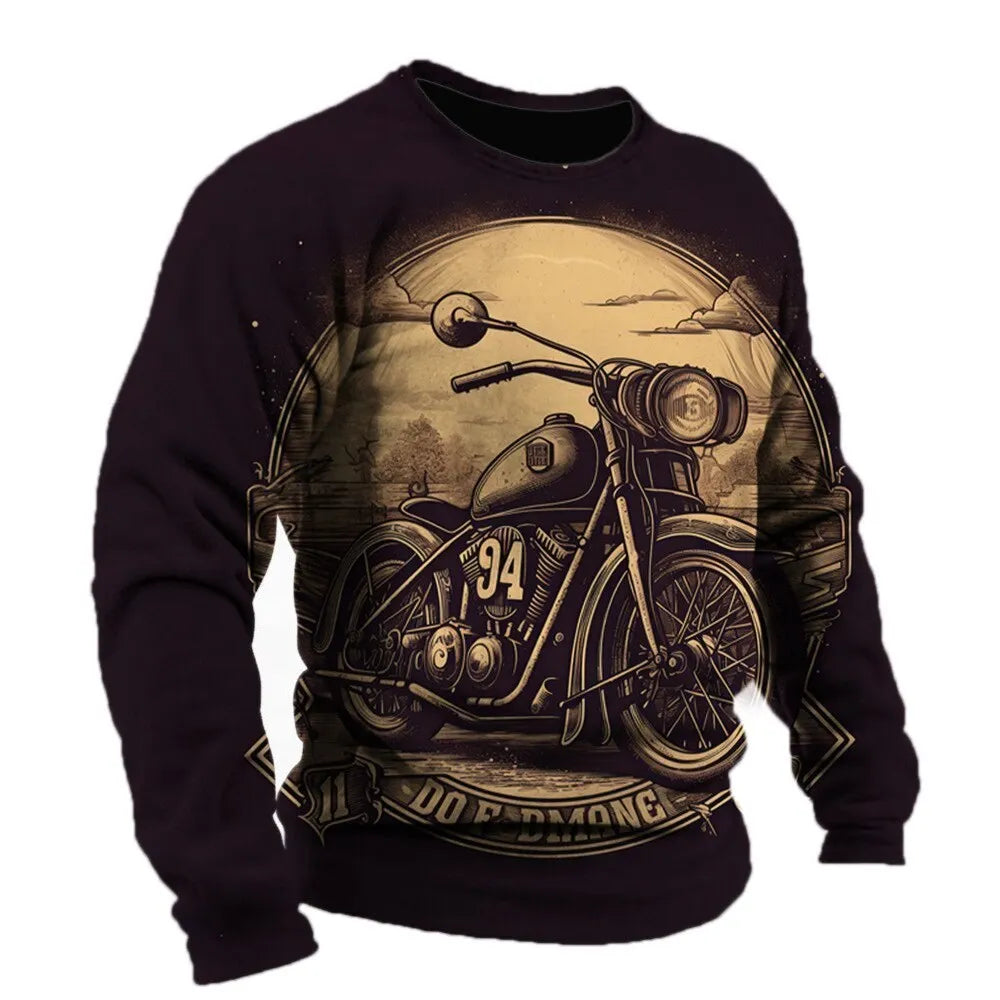 Motorcycle Vintage Long Sleeve Shirt 