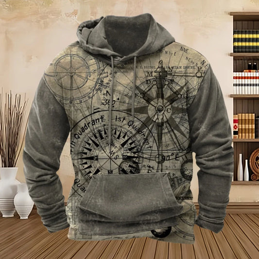 Vintage Compass Hoodie 