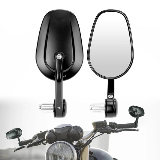 Motorcycle Rearview Mirrors – Adjustable 360° Rotation 
