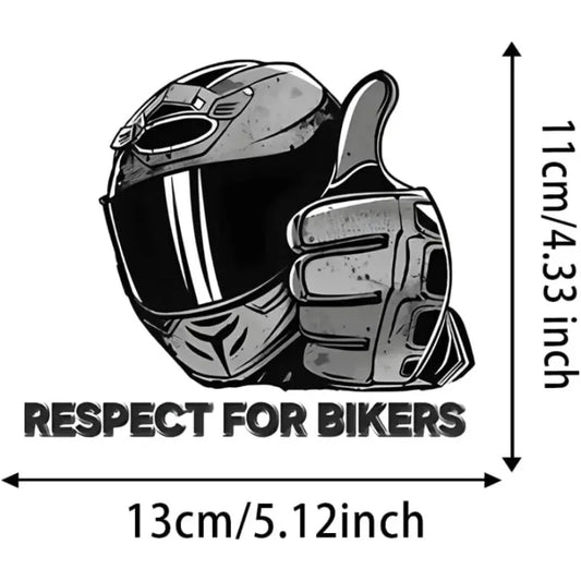 สติ๊กเกอร์เคารพมอเตอร์ไซค์ Bikers