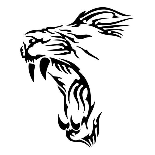 Tiger Motorcycle Sticker 