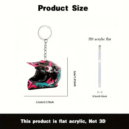 Helmet 2D Keychain 
