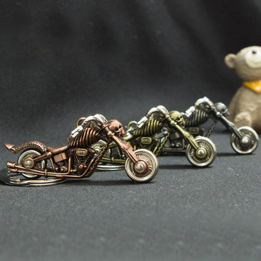 Skull Motorcycle Key Ring