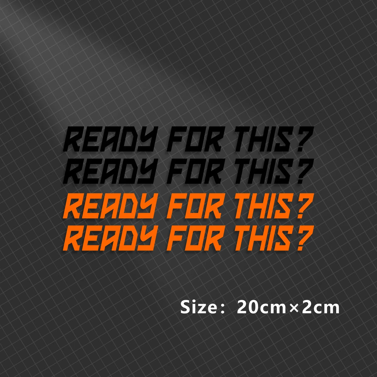 Ready to Race Motorbike Sticker 
