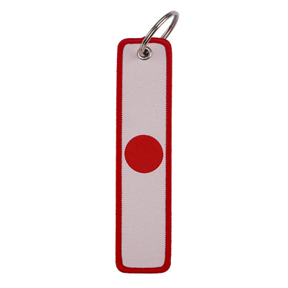 National Flag Fabric Keychain