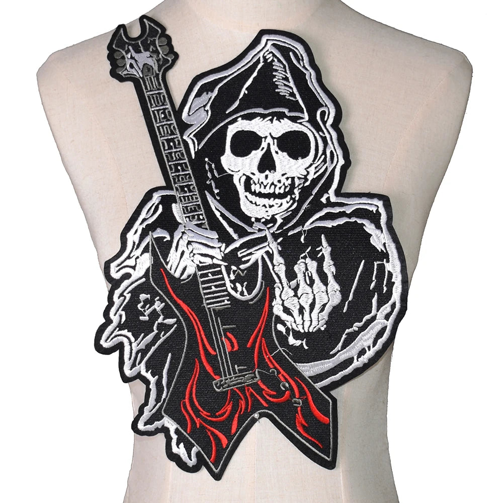 Skull Embroidery Patches DIY 