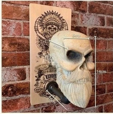 Skull Helmet Holder Wall Decor 