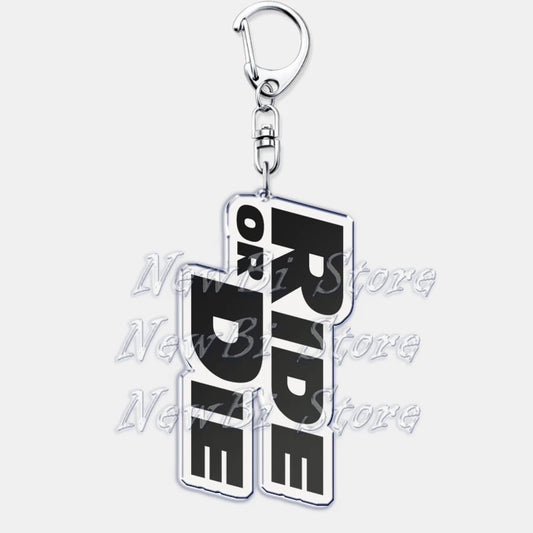 Ride or Die Letters Keyring