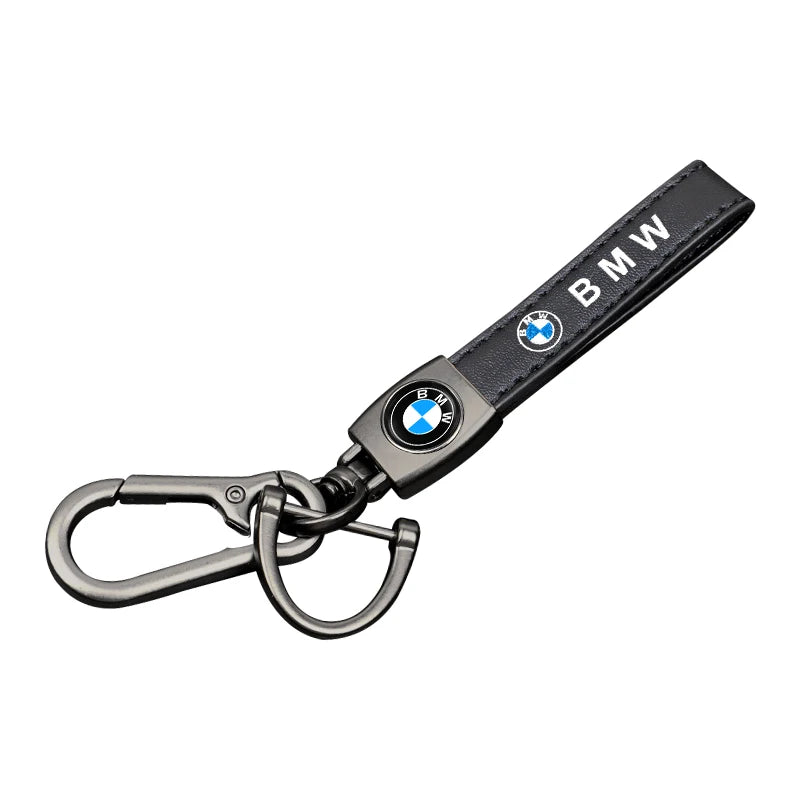 Premium Leather Keychain BW