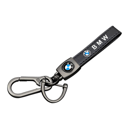 Premium Leather Keychain BW